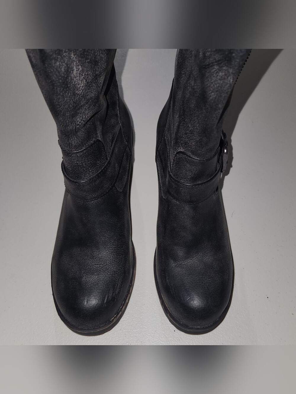 Rocket Dog Black Mid-Calf Faux Leather Boots - Classic Women's Style Size 8.5 - Picture 9 of 11
